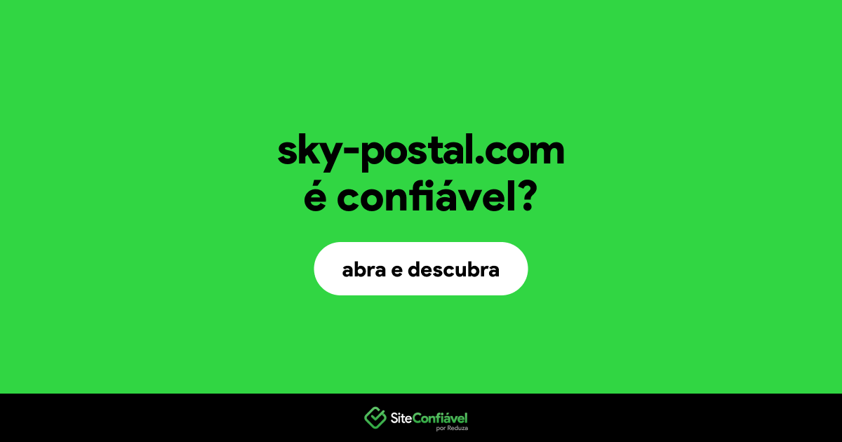 O site sky-postal.com é confiável?