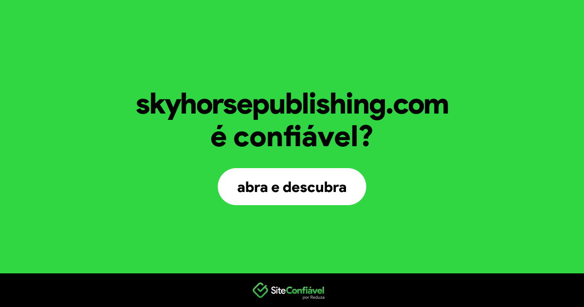 O site skyhorsepublishing.com é confiável?