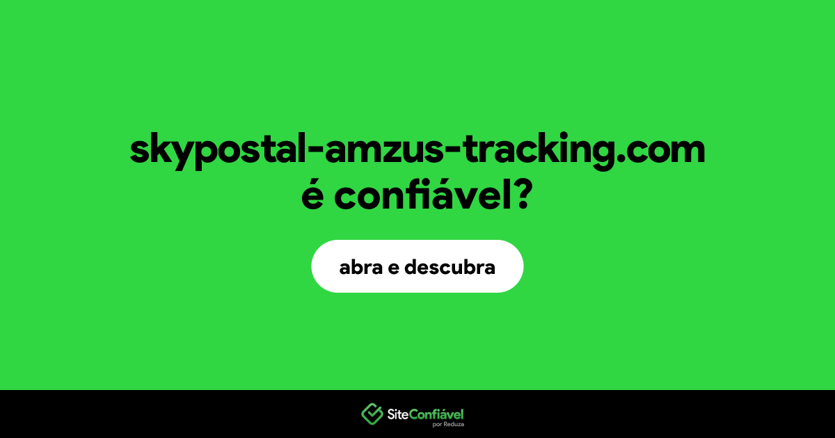 O site skypostal-amzus-tracking.com é confiável?