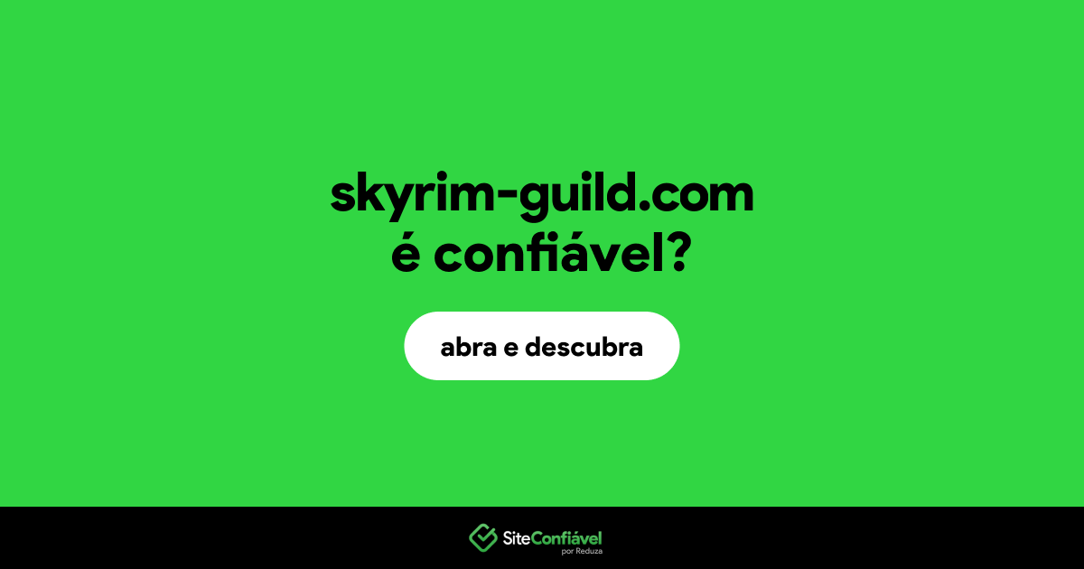 O site skyrim-guild.com é confiável?