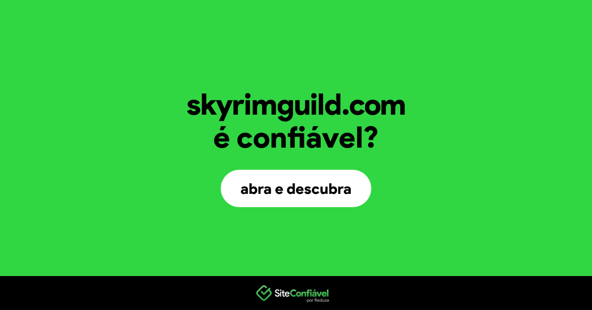 O site skyrimguild.com é confiável?