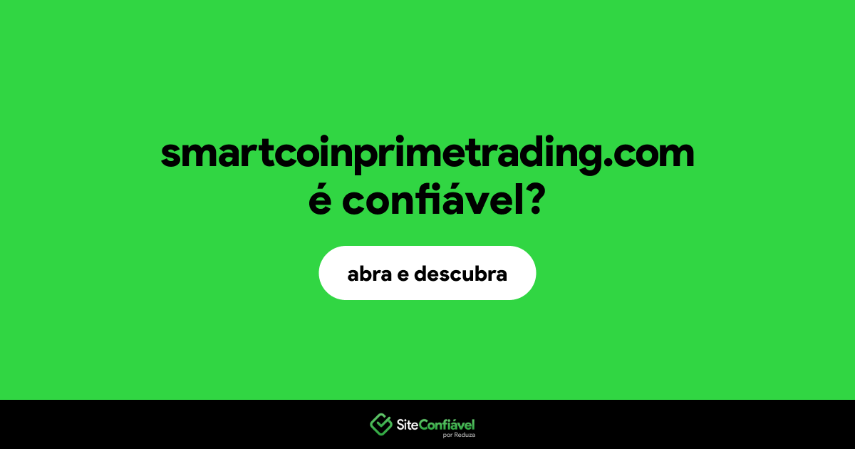 O site smartcoinprimetrading.com é confiável?