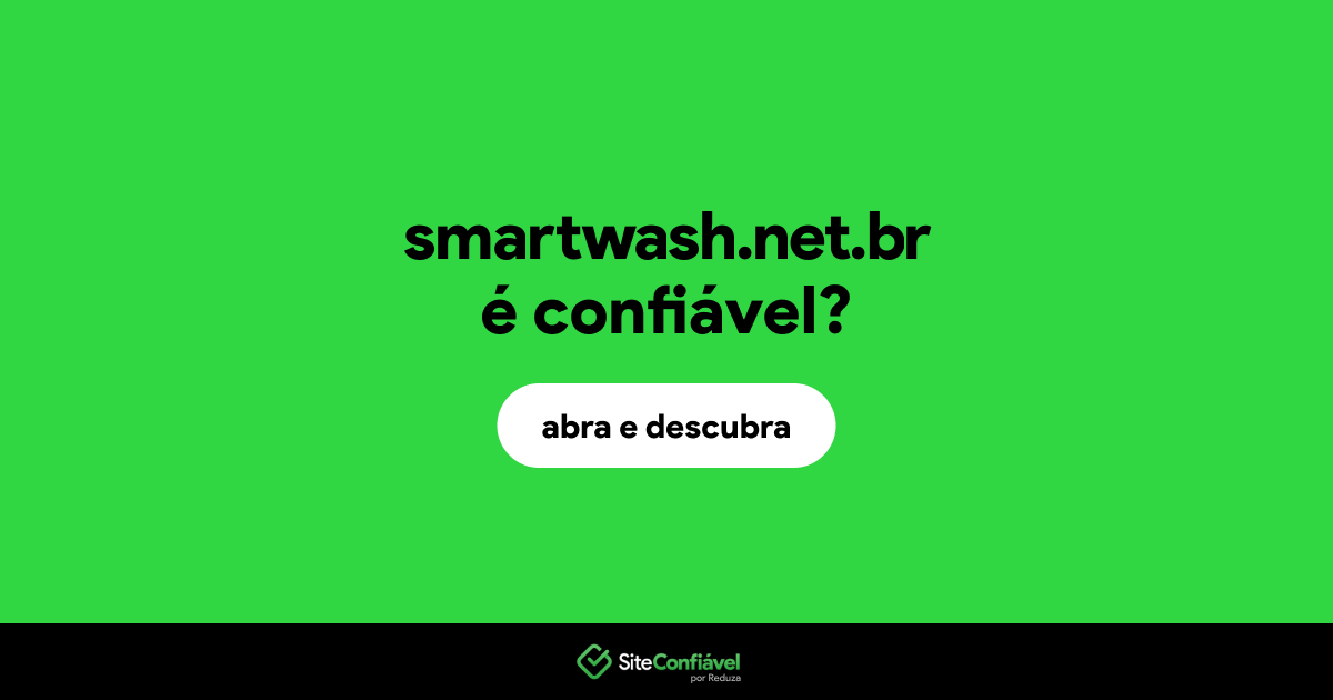O site smartwash.net.br é confiável?