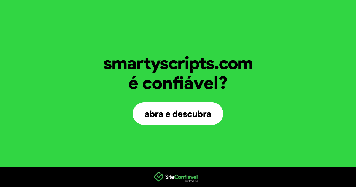 O site smartyscripts.com é confiável?