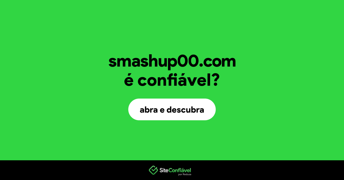O site smashup00.com é confiável?