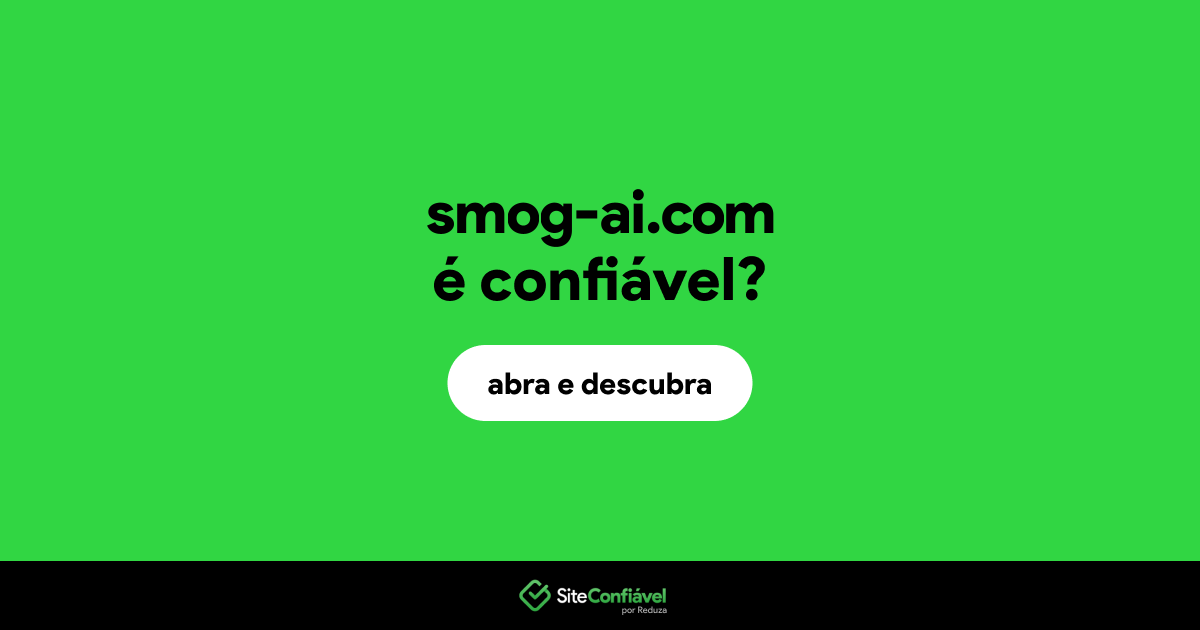 O site smog-ai.com é confiável?