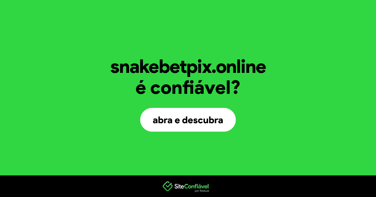 O site snakebetpix.online é confiável?