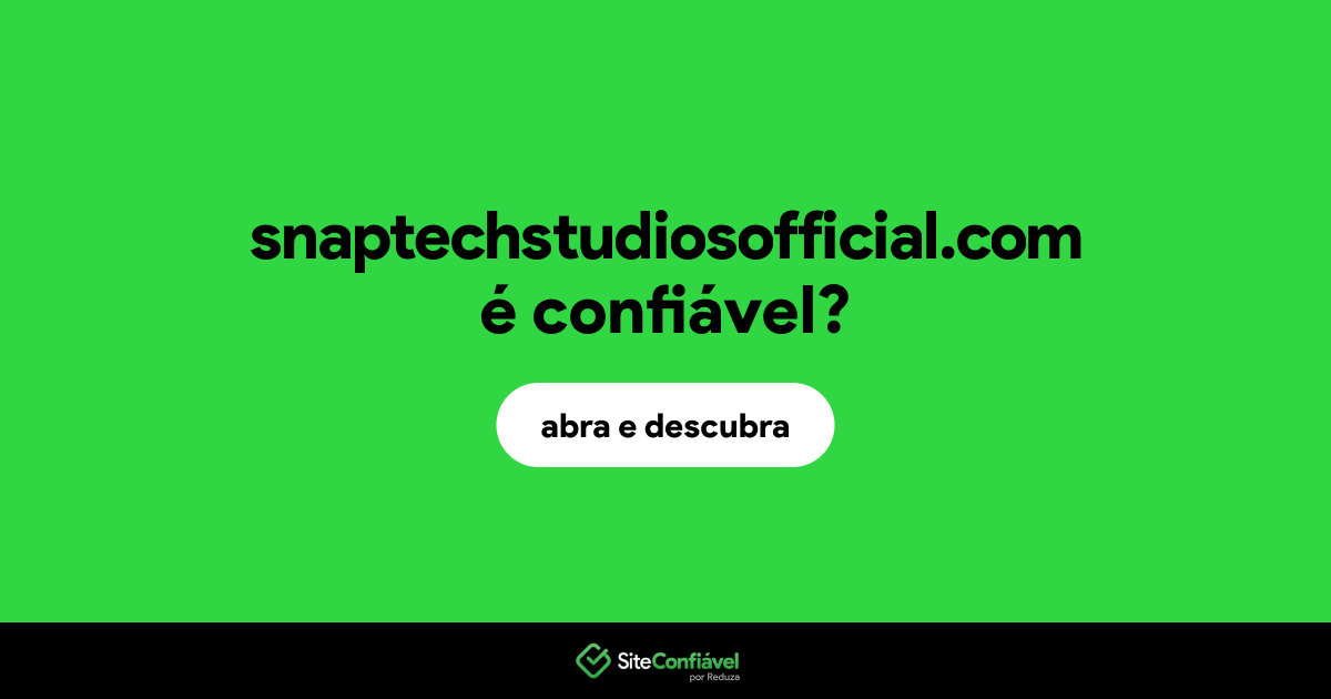 O site snaptechstudiosofficial.com é confiável?