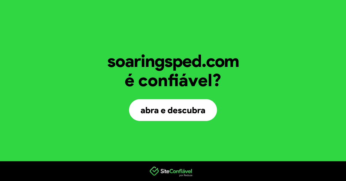 O site soaringsped.com é confiável?