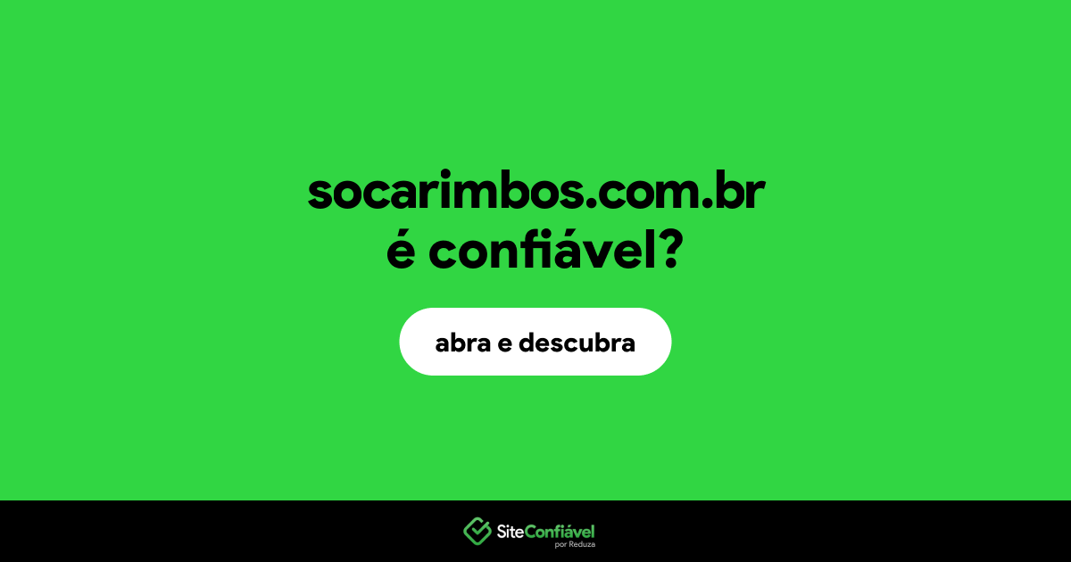 O site socarimbos.com.br é confiável?