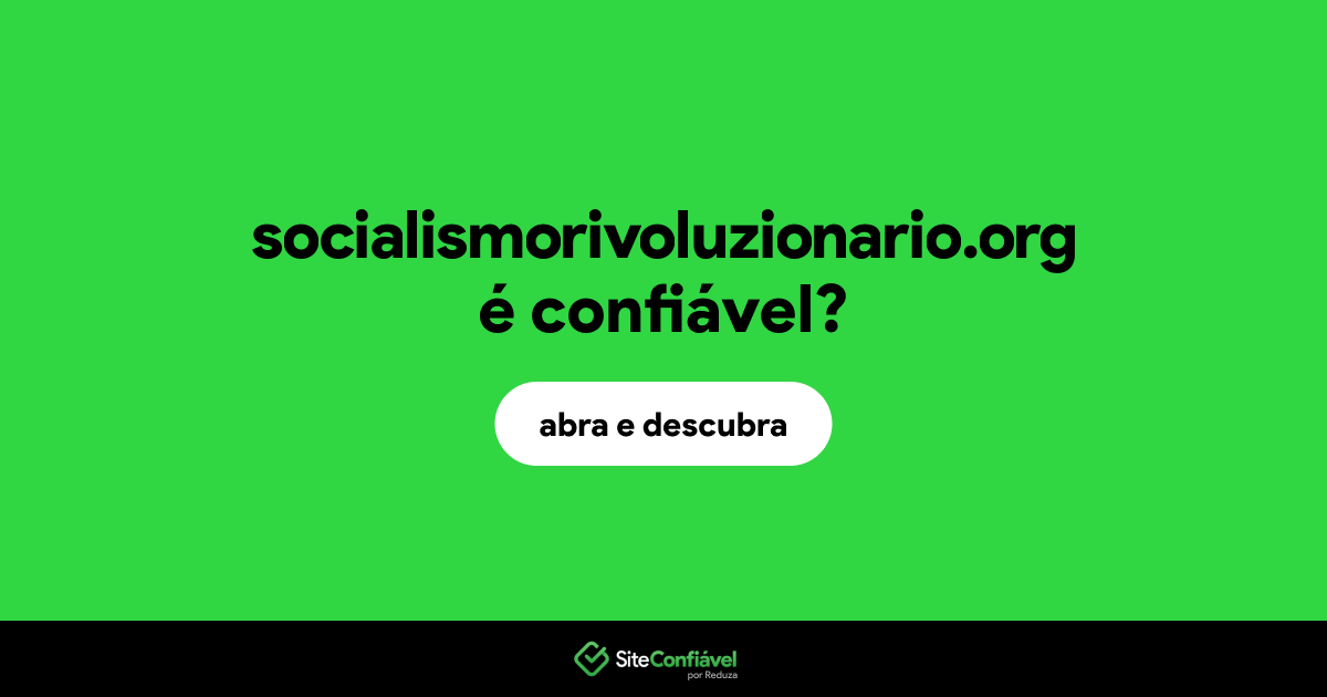 O site socialismorivoluzionario.org é confiável?
