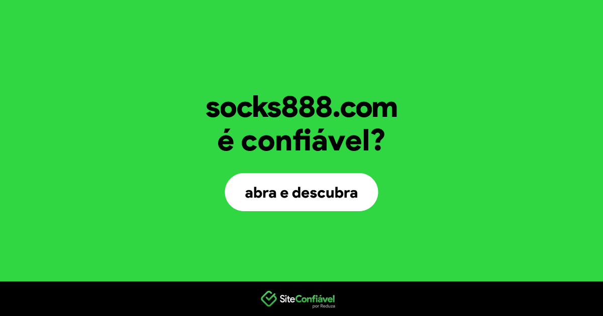 O site socks888.com é confiável?