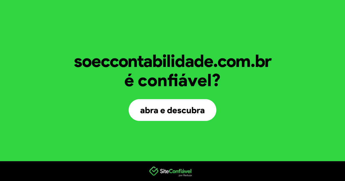 O site soeccontabilidade.com.br é confiável?