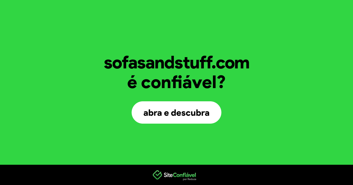O site sofasandstuff.com é confiável?