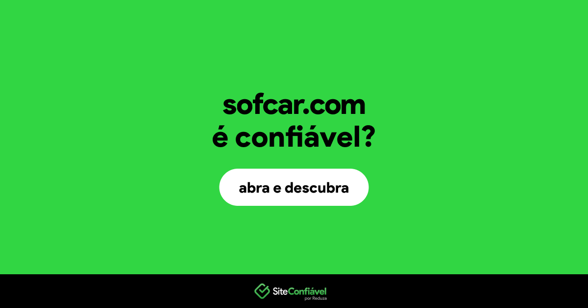 O site sofcar.com é confiável?