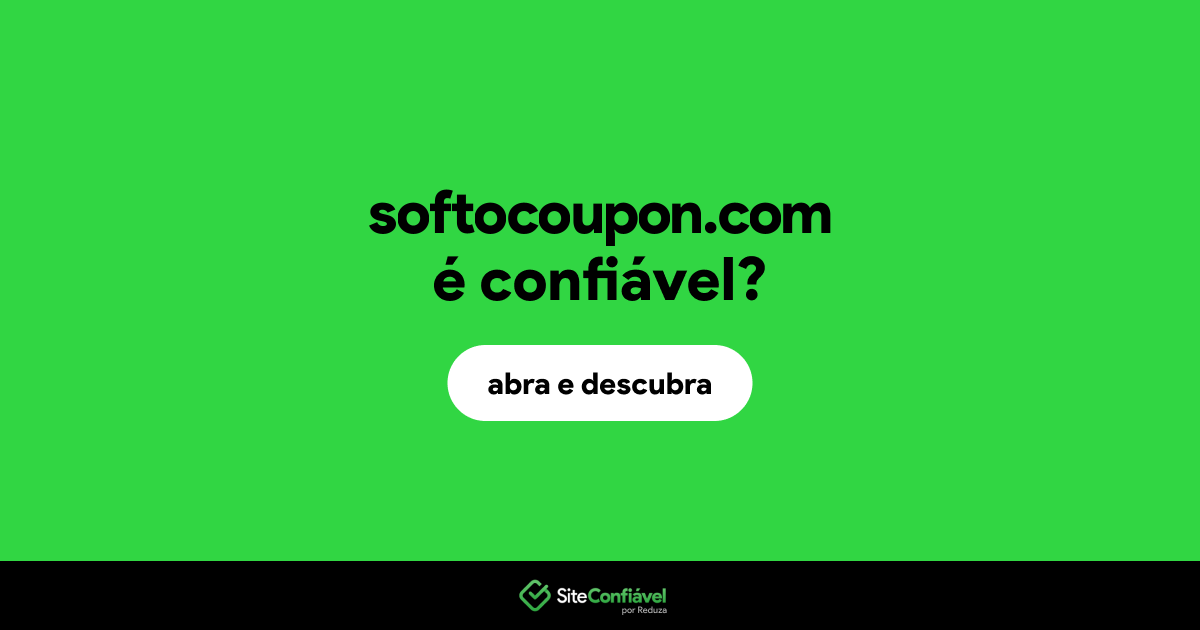 O site softocoupon.com é confiável?