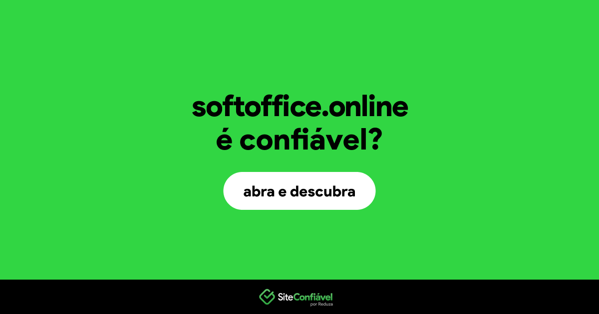 O site softoffice.online é confiável?