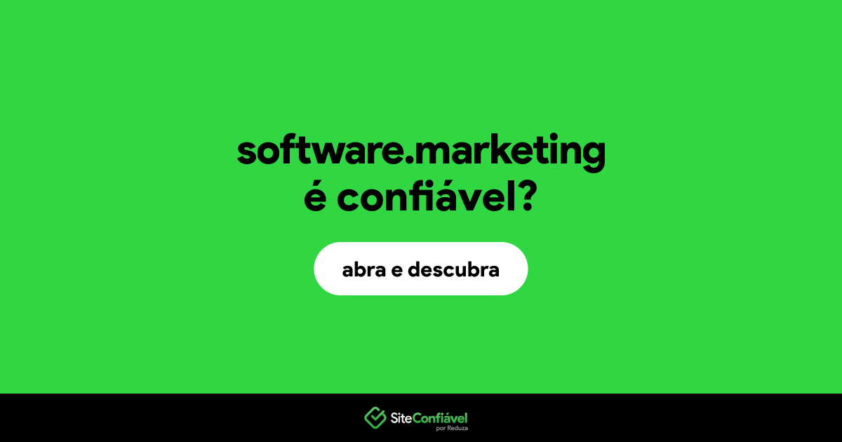 O site software.marketing é confiável?
