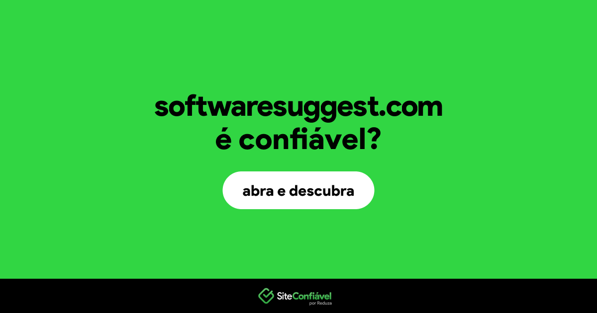 O site softwaresuggest.com é confiável?