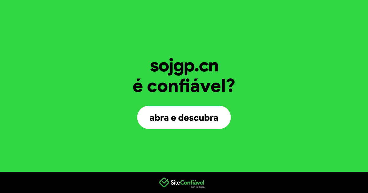 O site sojgp.cn é confiável?