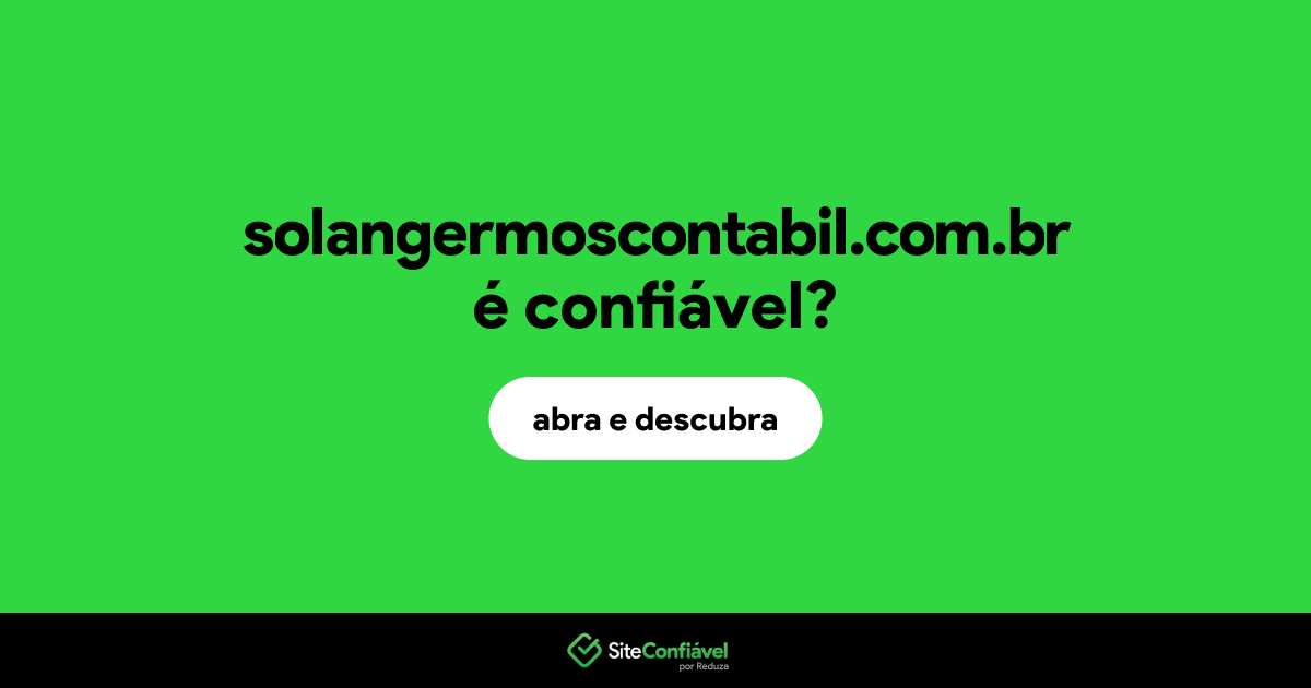 O site solangermoscontabil.com.br é confiável?