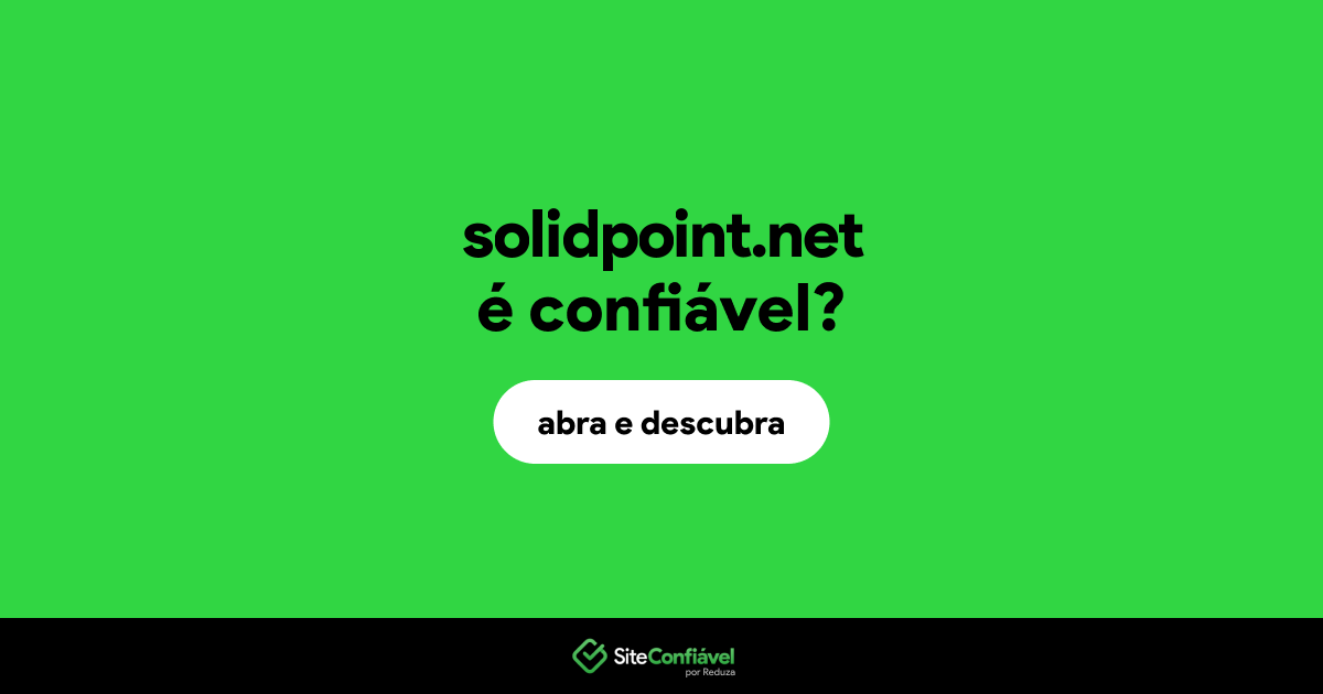 O site solidpoint.net é confiável?