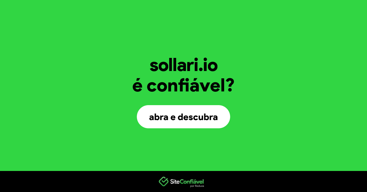 O site sollari.io é confiável?
