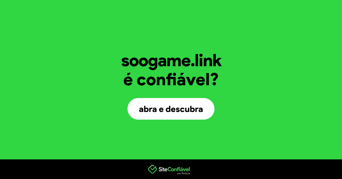O site soogame.link é confiável?