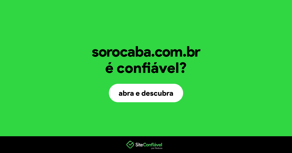 O site sorocaba.com.br é confiável?