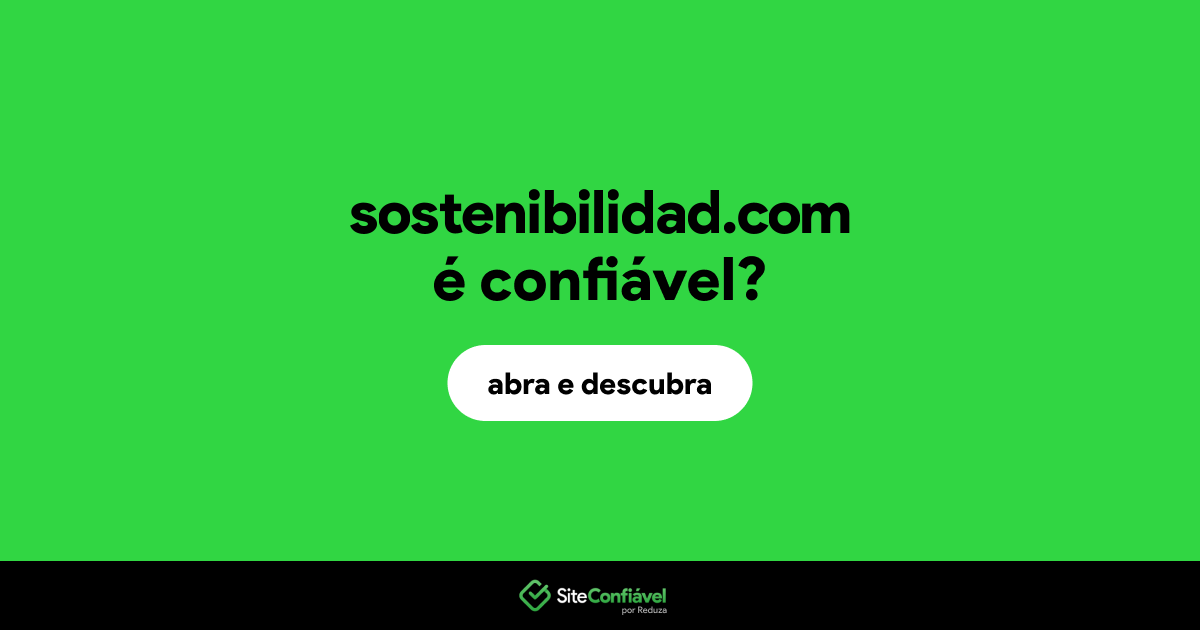 O site sostenibilidad.com é confiável?