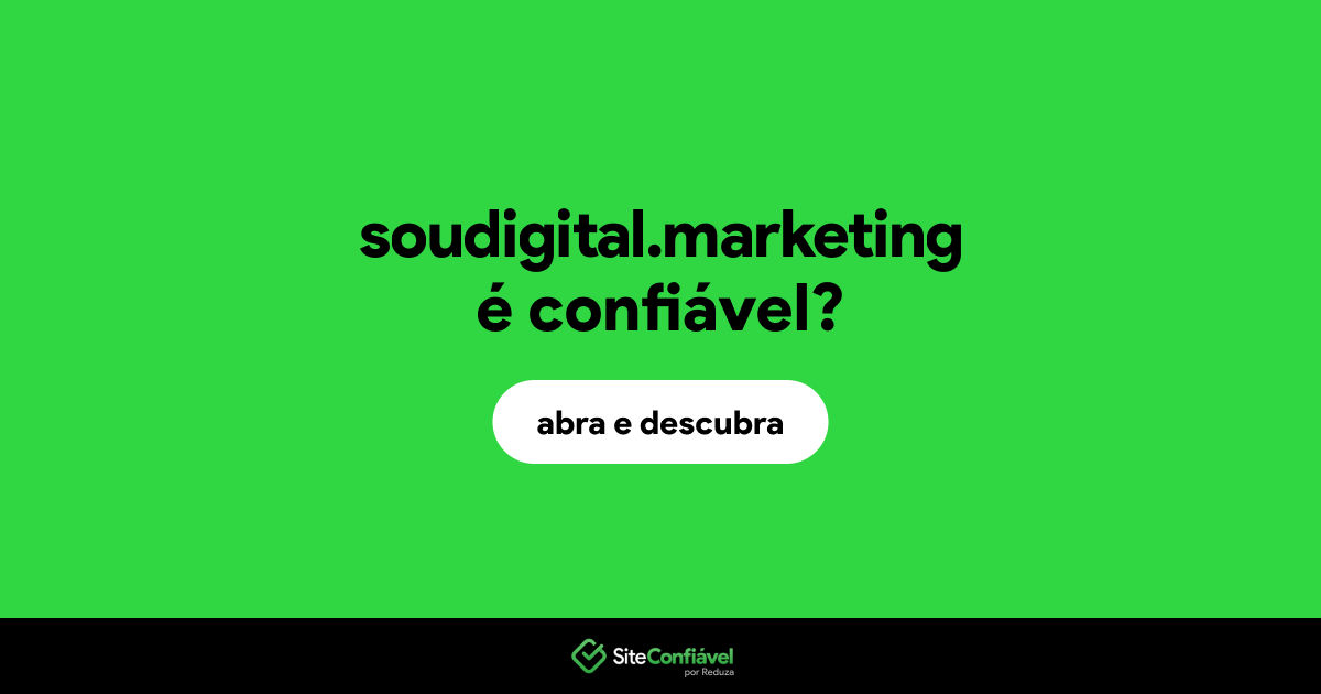 O site soudigital.marketing é confiável?