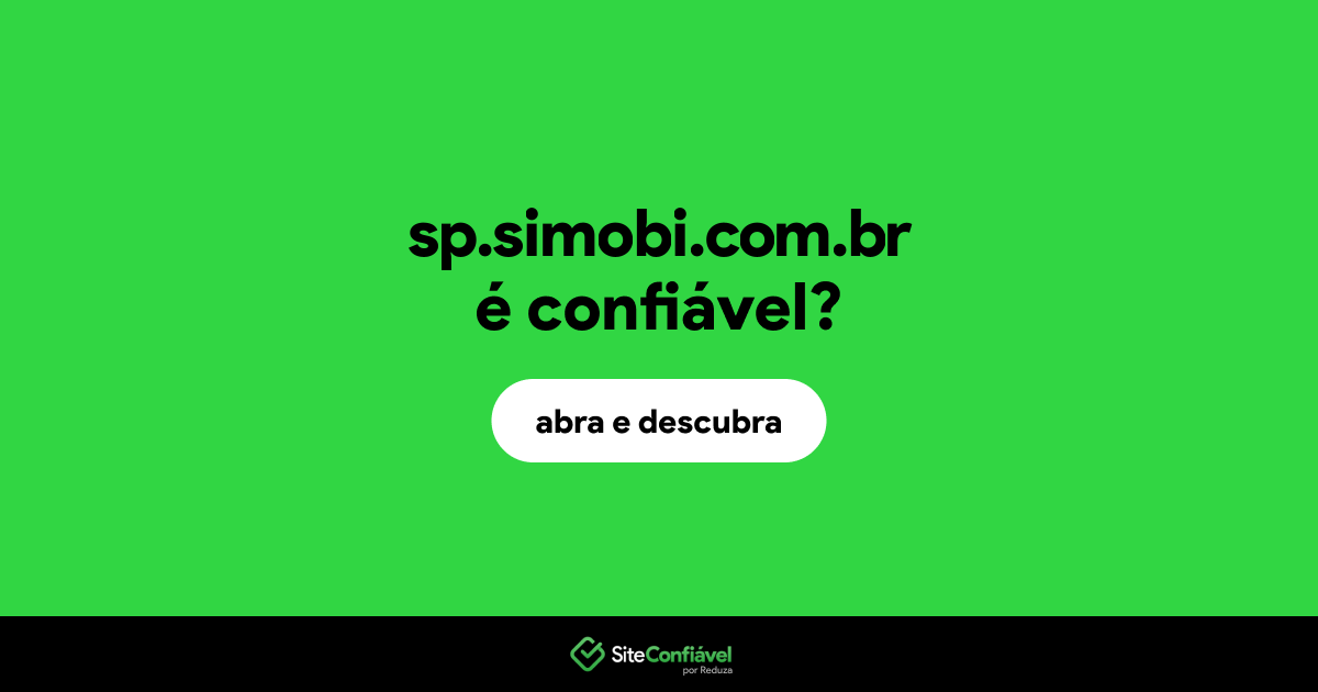 O site sp.simobi.com.br é confiável?