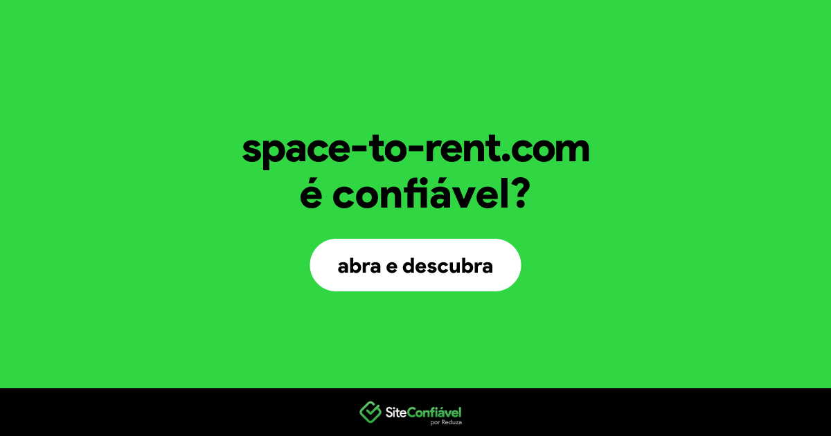 O site space-to-rent.com é confiável?