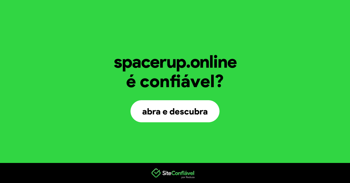 O site spacerup.online é confiável?