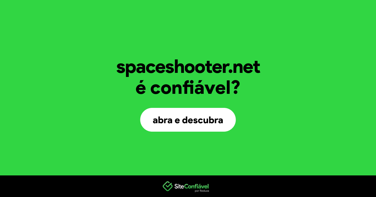 O site spaceshooter.net é confiável?