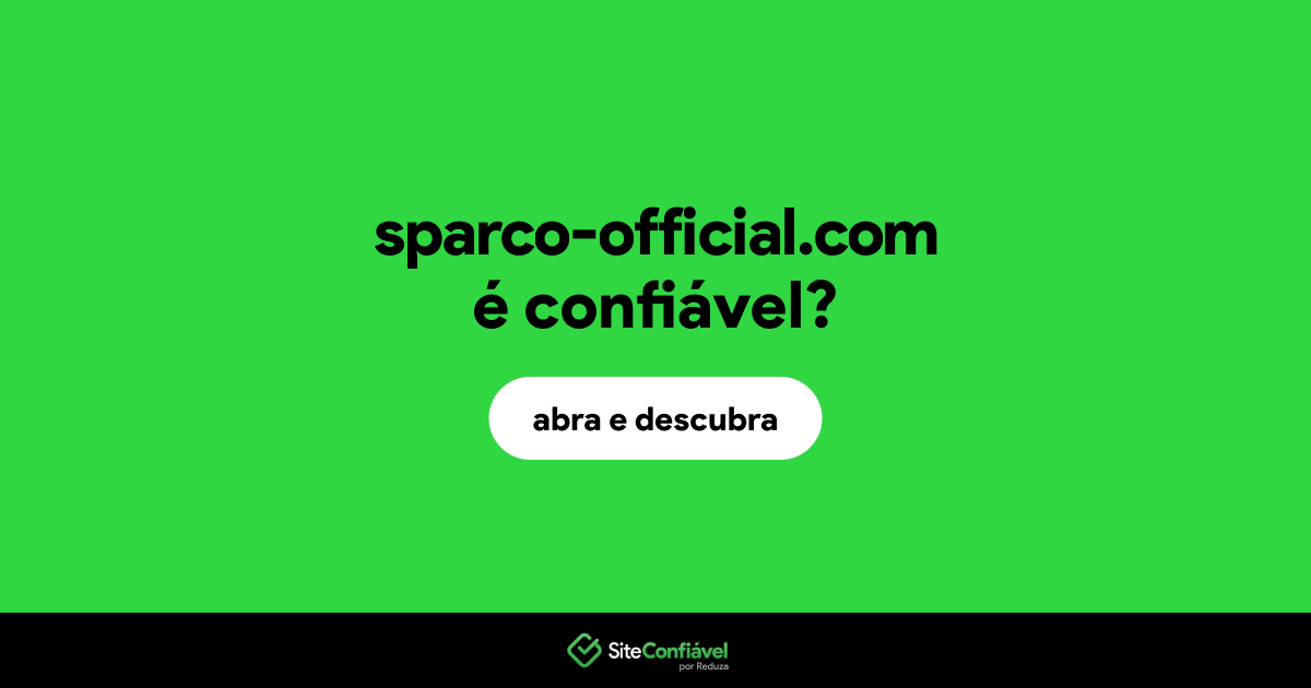 O site sparco-official.com é confiável?