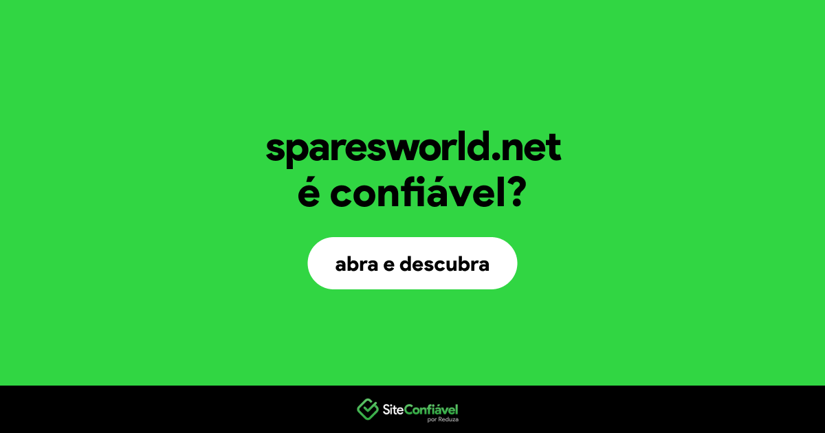 O site sparesworld.net é confiável?