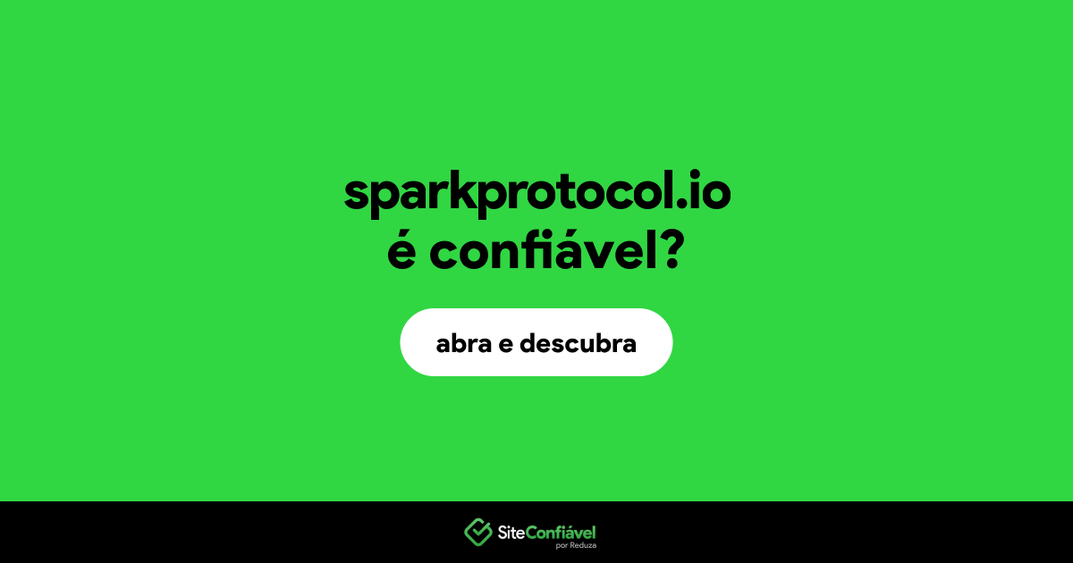 O site sparkprotocol.io é confiável?