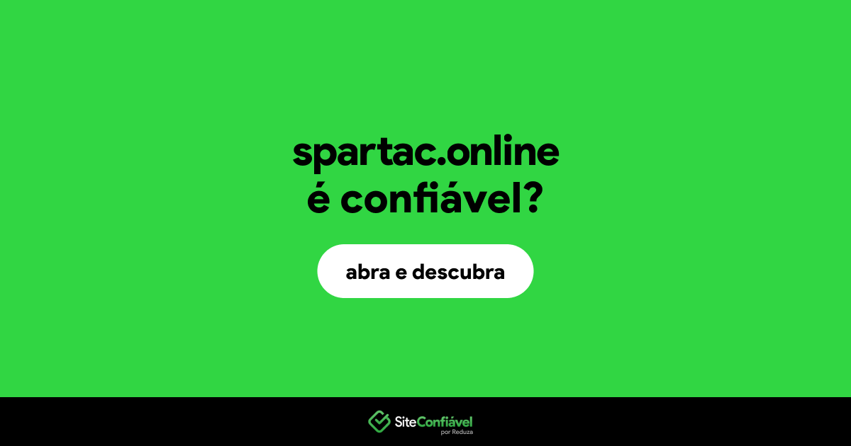 O site spartac.online é confiável?