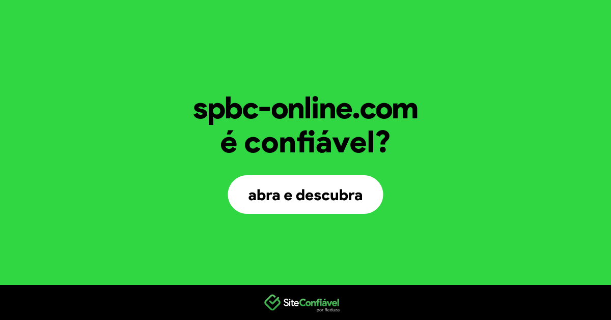 O site spbc-online.com é confiável?