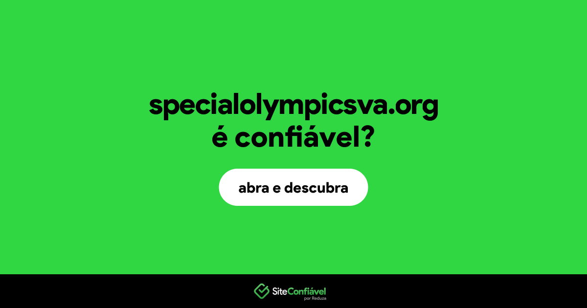 O site specialolympicsva.org é confiável?