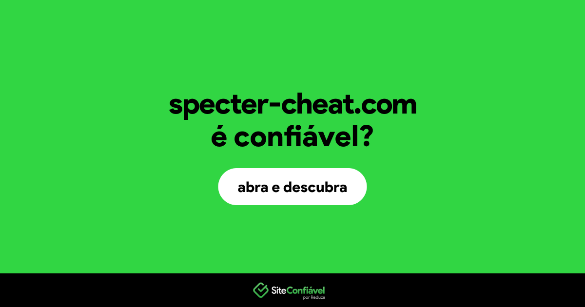 O site specter-cheat.com é confiável?