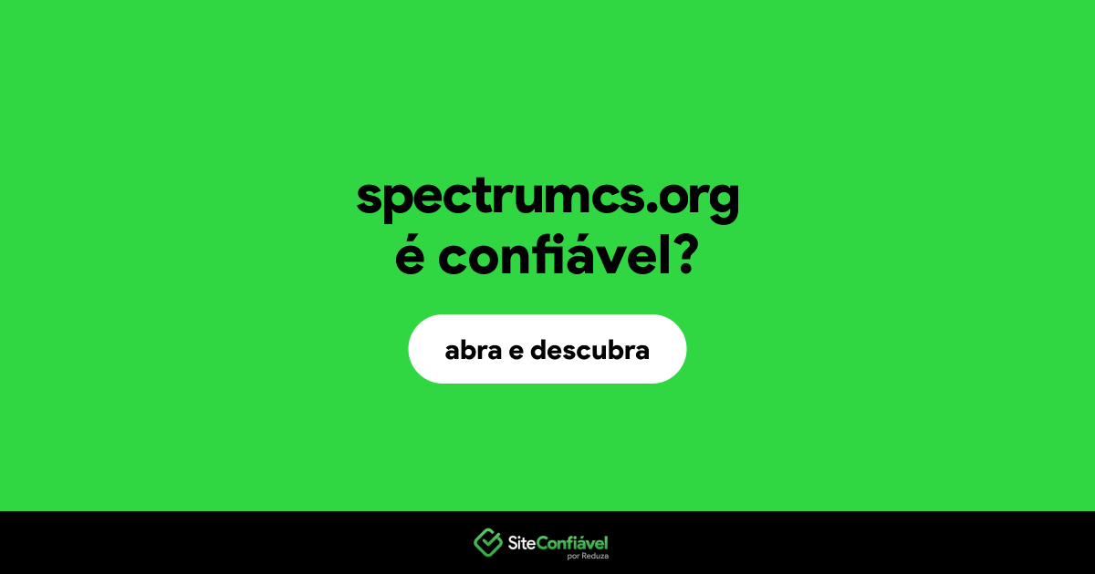 O site spectrumcs.org é confiável?
