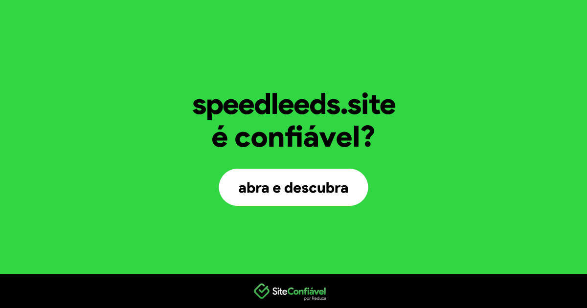O site speedleeds.site é confiável?