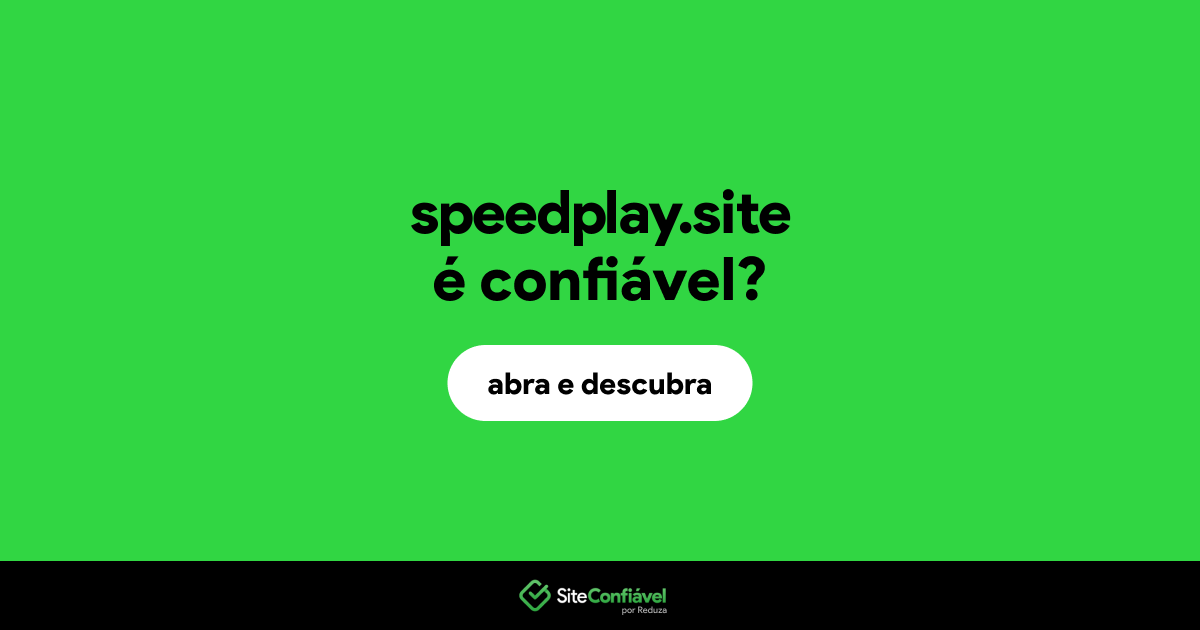 O site speedplay.site é confiável?