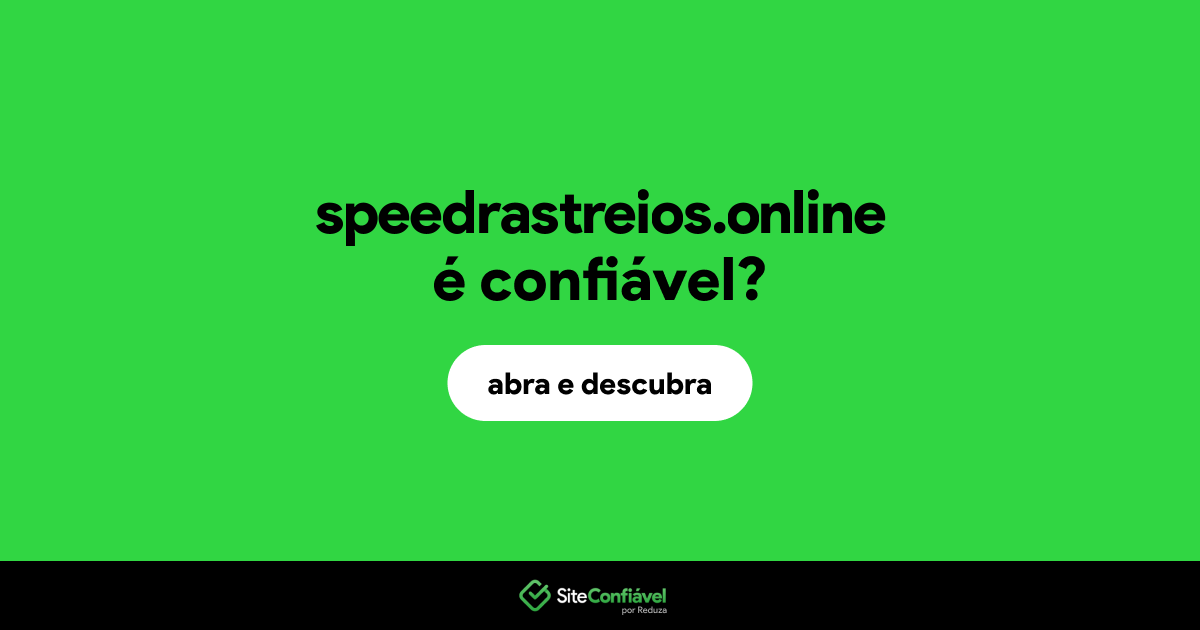 O site speedrastreios.online é confiável?