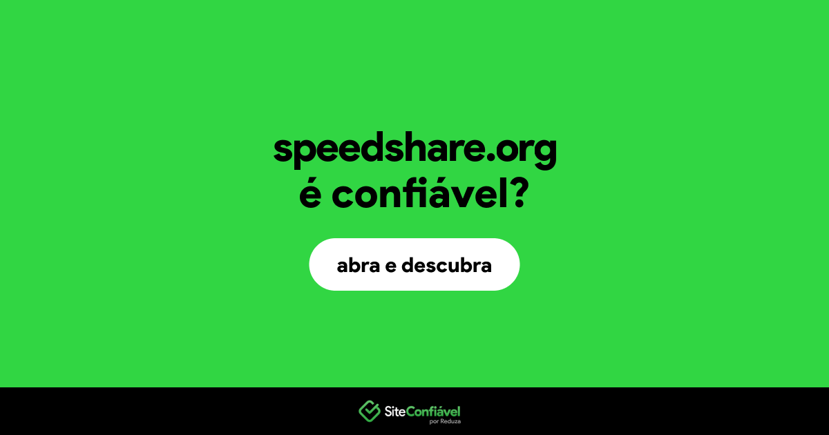 O site speedshare.org é confiável?