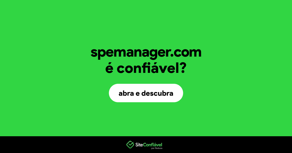 O site spemanager.com é confiável?