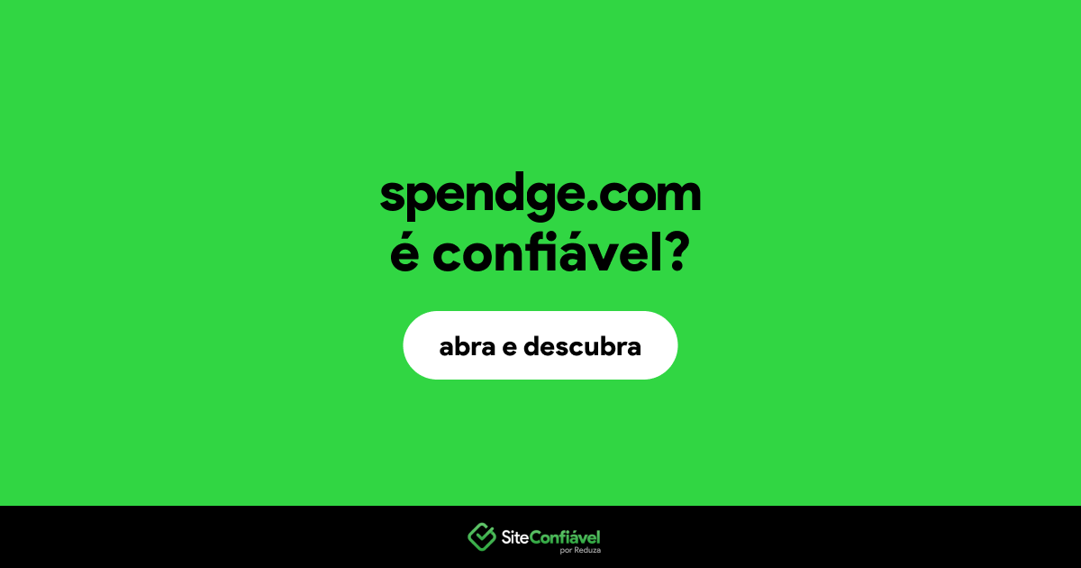 O site spendge.com é confiável?