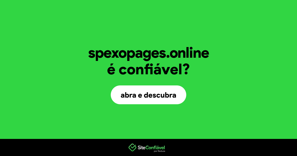 O site spexopages.online é confiável?